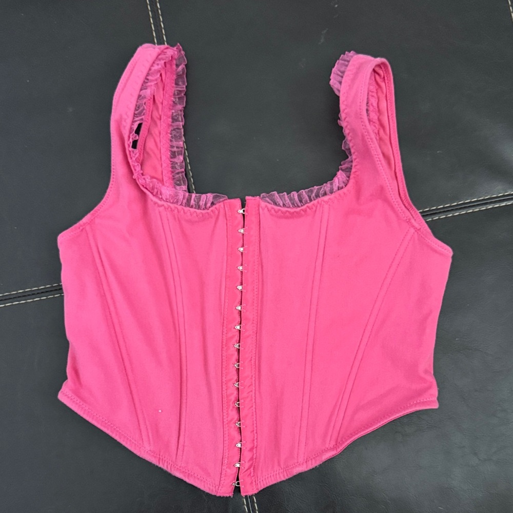 Altar'd State Pink Corset Top